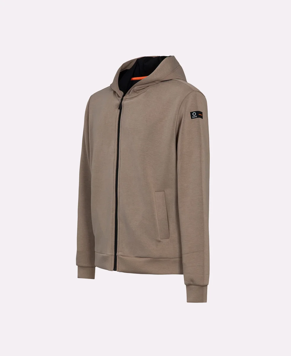 Felpa Uomo Suns Marzio Lux Rubb con zip e cappuccio - immagine 9