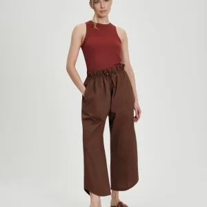 Pantalone donna Suns Nefrite in tessuto parachute leggero
