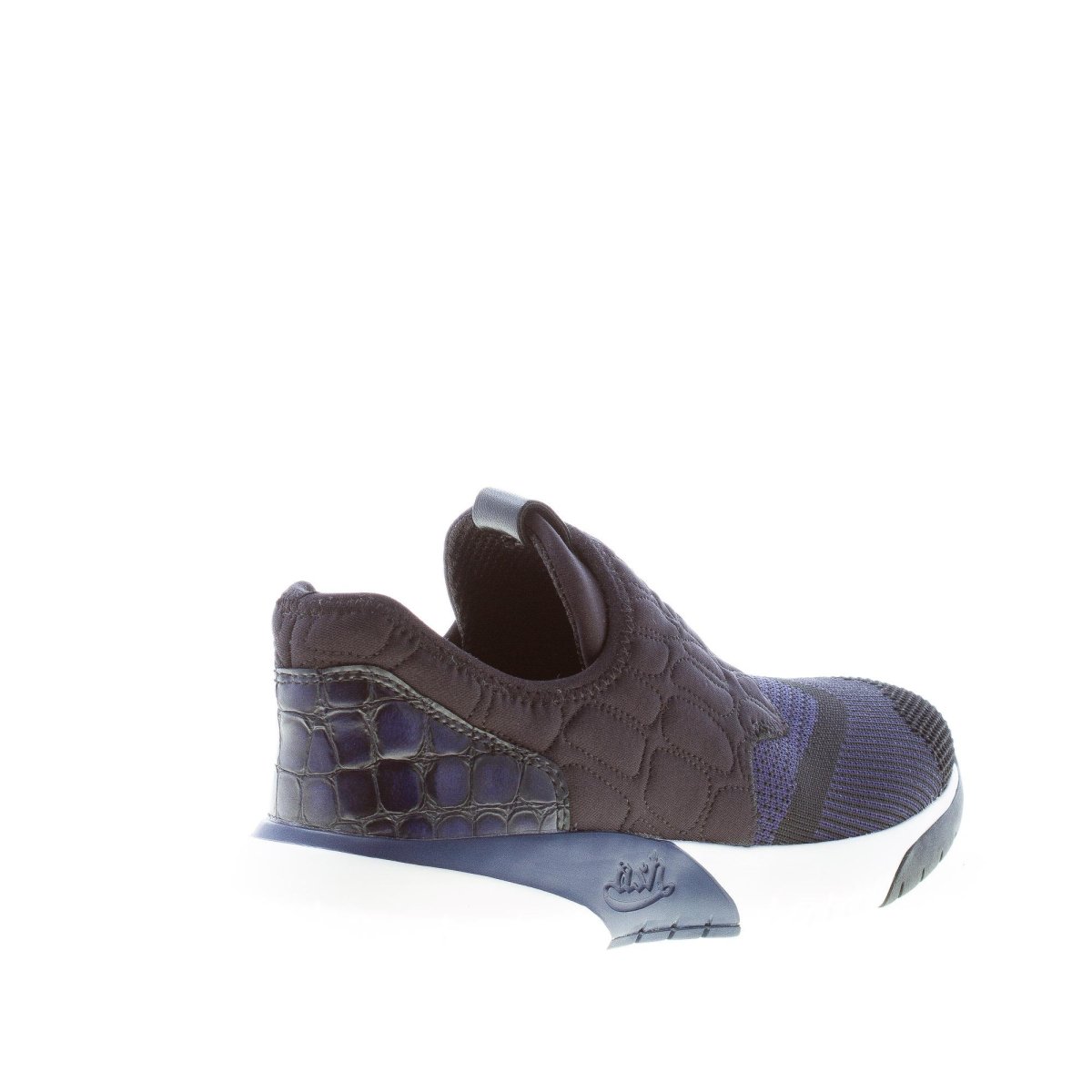 ASH donna slip on sneaker in tessuto NERO e BLU indigo - immagine 4